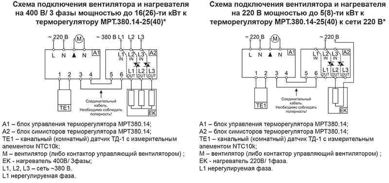 Схема подключения мрт220 14 16